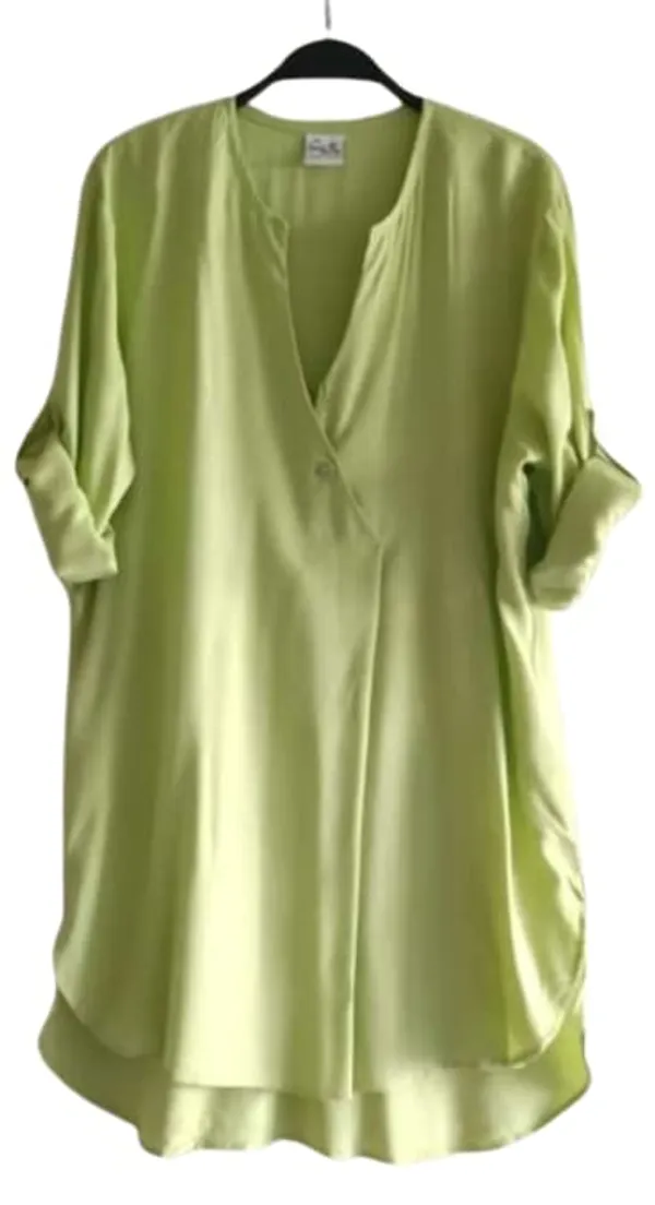 Popuppatka_ Women_Regular_Fit_Self_Design_Casual_Shirt_Green